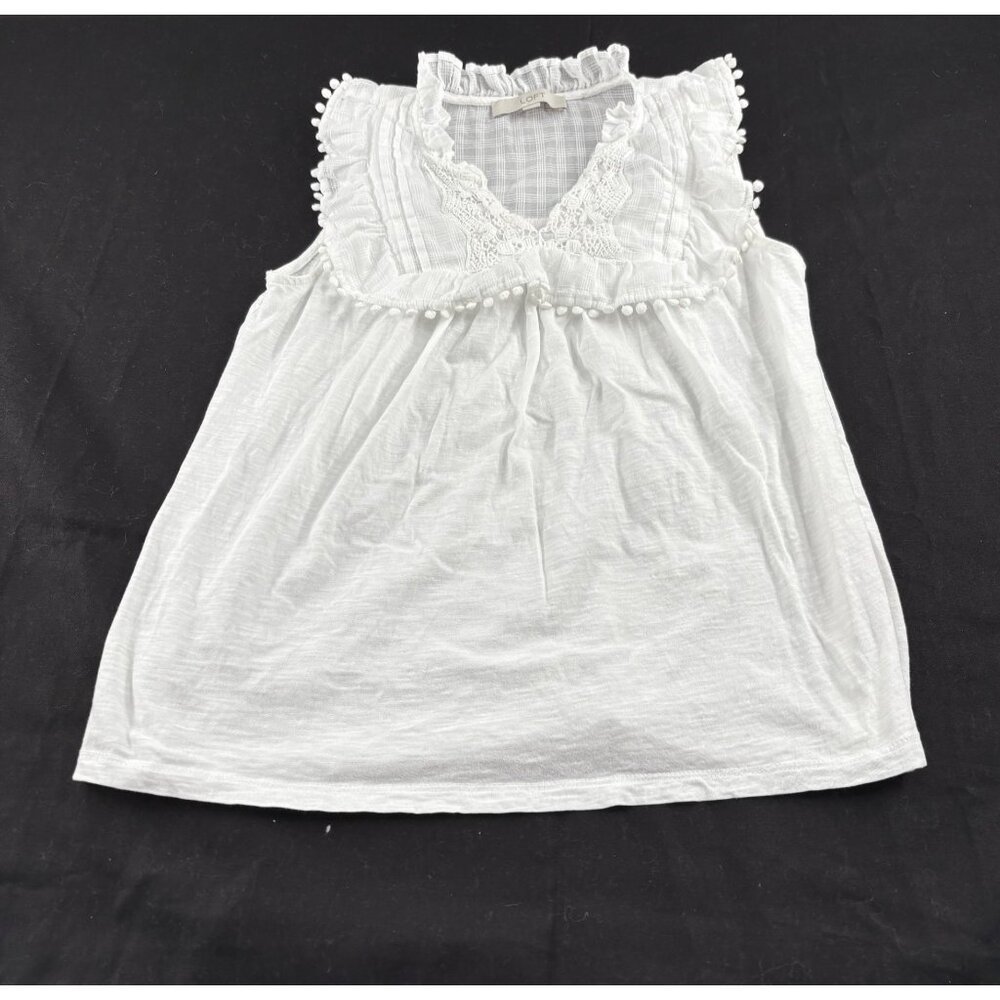 Loft Sleeveless White Top‎  Women's size Small Blouse